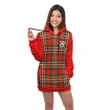 Hoodie Dress - MacGill (Makgill) Crest Tartan Hooded Dress Sleeve Color