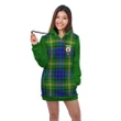 Hoodie Dress - Maitland Crest Tartan Hooded Dress Sleeve Color