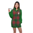 Hoodie Dress - MacCulloch (McCulloch) Crest Tartan Hooded Dress Sleeve Color