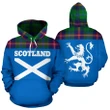 Tartan All Over Hoodie - Lion Young Modern