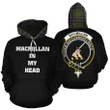 MacMillan Hunting Modern In My Head Hoodie Tartan Scotland K9