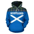 Tartan All Over Hoodie - Lion MacDonnell of Glengarry Ancient - BN
