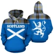 Tartan All Over Hoodie - Lion Bell of the Borders