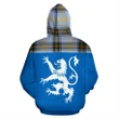 Tartan All Over Hoodie - Lion Bell of the Borders - BN