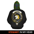Stewart of Appin Hunting Modern In My Head Hoodie Tartan Scotland K9
