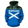 Tartan All Over Hoodie - Lion Wallace Hunting Ancient - BN