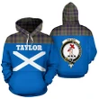Tartan All Over Hoodie - Taylor Clans