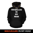 MacLellan Modern In My Head Hoodie Tartan Scotland K9