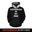 MacPherson Dress Modern In My Head Hoodie Tartan Scotland K9