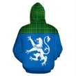 Tartan All Over Hoodie - Lion Wexford County - BN