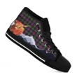 Logan Modern Clan Women High Top Shoes Custom Highland Cow