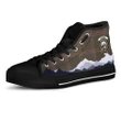 Kennedy Weathered Clan Women High Top Shoes Custom Highland Cow