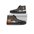Kennedy Weathered Clan Women High Top Shoes Custom Highland Cow