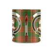 Menzies Green Modern Tartan Mug Classic Insulated - Clan Badge K7