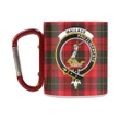 Wallace Weathered Tartan Mug Classic Insulated - Clan Badge K7
