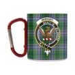 Wishart Hunting Tartan Mug Classic Insulated - Clan Badge K7
