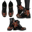 Morrison Red Ancient Tartan Leather Boots Lion And Thistle