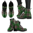 Gray Hunting Tartan Leather Boots A9