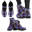 Rutherford Tartan Clan Badge Leather Boots A9