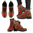 Hay Modern Tartan Clan Badge Leather Boots A9