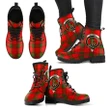 Maxwell Modern Tartan Clan Badge Leather Boots A9