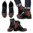 Sinclair Ancient Tartan Leather Boots Lion And Thistle TH8