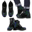 Robertson Hunting Modern Tartan Leather Boots Lion And Thistle TH8