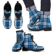 Strathclyde District Tartan Leather Boots Footwear Shoes