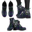 Inglis Modern Tartan Clan Badge Leather Boots A9