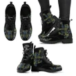 MacLellan Ancient Tartan Leather Boots Lion And Thistle