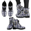 Hannay Tartan Clan Badge Leather Boots A9