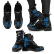 Ramsay Blue Ancient Tartan Leather Boots Lion And Thistle