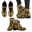 MacLeod of Lewis Ancient Tartan Clan Badge Leather Boots A9