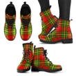 Leask Tartan Leather Boots A9