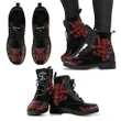Innes Modern Tartan Leather Boots Lion And Thistle