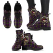 MacDonald Tartan Clan Badge Leather Boots A9