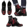 Robertson Modern Tartan Leather Boots Lion And Thistle TH8