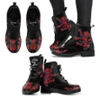 Robertson Modern Tartan Leather Boots Lion And Thistle