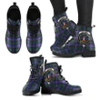 Guthrie Modern Tartan Clan Badge Leather Boots A9