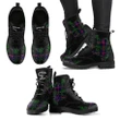 Urquhart Modern Tartan Leather Boots Lion And Thistle