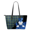 MacKinlay Ancient  Leather Tote Bag Small | Tartan Bags