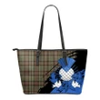 SCOTT GREEN WEATHERED  Leather Tote Bag Small | Tartan Bags