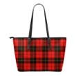 Wallace Weathered Tartan Leather Tote Bag (Small) | Over 500 Tartans | Special Custom Design