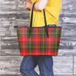 Somerville Modern Tartan Leather Tote Bag (Large) | Over 500 Tartans | Special Custom Design