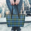 Smith Ancient Tartan Leather Tote Bag (Large) | Over 500 Tartans | Special Custom Design