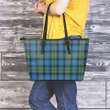 Smith Ancient Tartan Leather Tote Bag (Large) | Over 500 Tartans | Special Custom Design