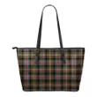 Sutherland Weathered Tartan Leather Tote Bag (Small) | Over 500 Tartans | Special Custom Design
