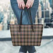Sutherland Weathered Tartan Leather Tote Bag (Small) | Over 500 Tartans | Special Custom Design