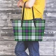 MacKenzie Dress Modern Tartan Leather Tote Bag (Large) | Over 500 Tartans | Special Custom Design