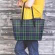 Graham of Montrose Modern Tartan Leather Tote Bag (Large) | Over 500 Tartans | Special Custom Design